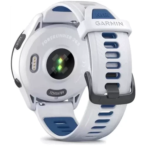 Смарт-годинник Garmin Forerunner 265 Black Bezel з Whitestone Case і Whitestone/Tidal Blue Silicone Band (010-02810-11): Стандарт захисту 5 ATM