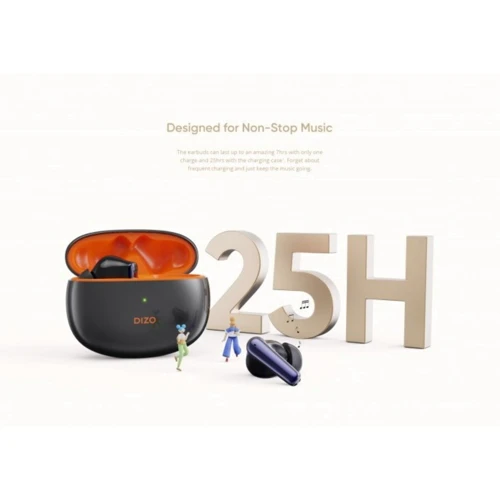 Наушники Realme DIZO Buds Z Pro Black: Тип конструкции вакуумные
