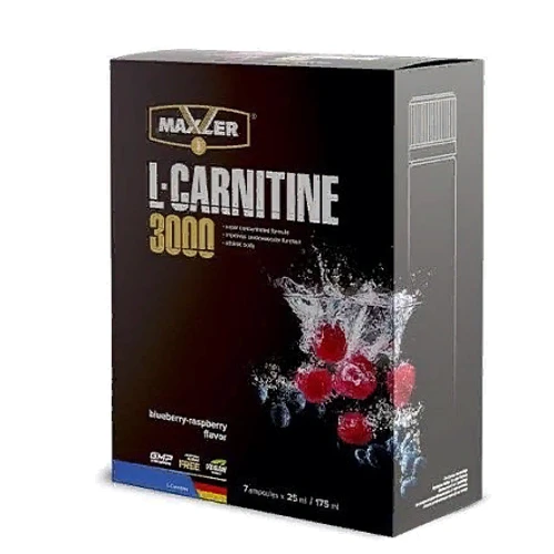 Жироспалювач Maxler L-Carnitine 3000 7 x 25 ml Blueberry Raspberry