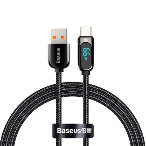 Кабель Baseus USB Cable to USB-C Display Fast Charging 66W 1m Black (CASX020001)