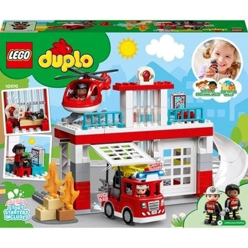 Конструктор LEGO DUPLO Пожарная часть и вертолет (10970): Рекомендуемый возраст от 2 лет