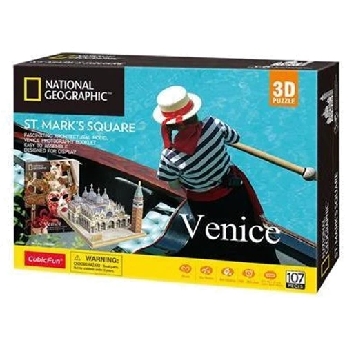 3D пазл CubicFun National Geographic Площадь Святого Марка (DS0980h)