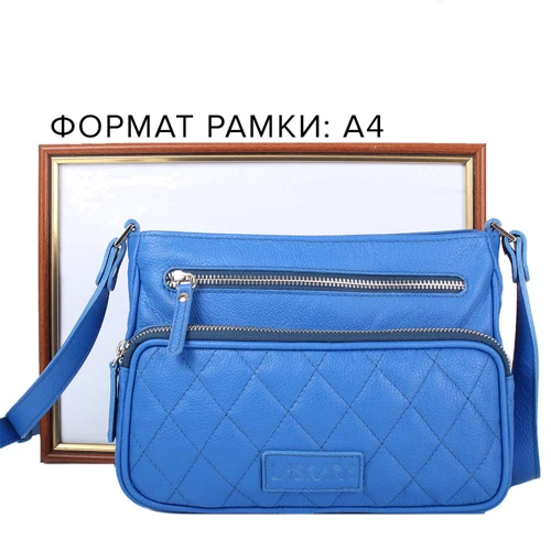 Женская сумка через плечо Laskara синяя (LK-DS256-blue): Пол Женский