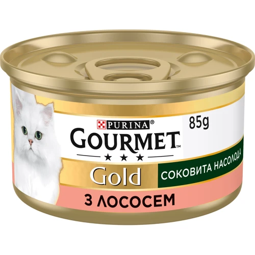 Влажный корм для кошек Purina Gourmet Gold Сочное наслаждение с лососем 24х85 г (8445290823373): Тип Влажный корм