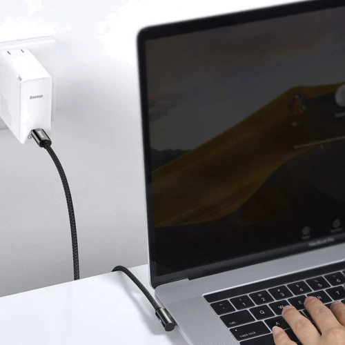 Кабель Baseus Cable USB-C to USB-C Legend Elbow 100W 2m Black (CATCS-A01) фото 5