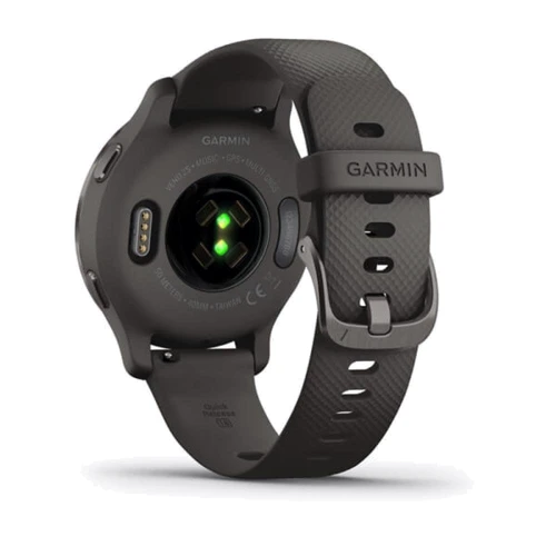 Смарт-часы Garmin Venu 2S Slate Stainless Steel Bezel with Graphite Case and Silicone Band (010-02429-10): Сенсорный экран есть