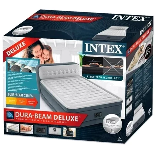 Надувний матрац Надувне ліжко з вбудованим електронасосом Intex 152x236x46(86) см (64448): Кількість місць 2