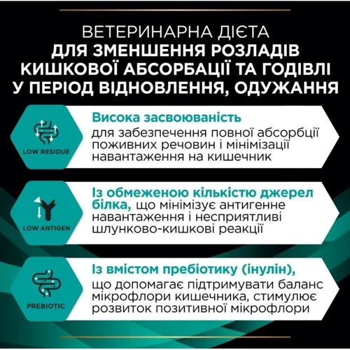 Сухой корм для котов Pro Plan Veterinary Diets EN Болезни ЖКТ 1.5 кг (7613287597496) фото 10