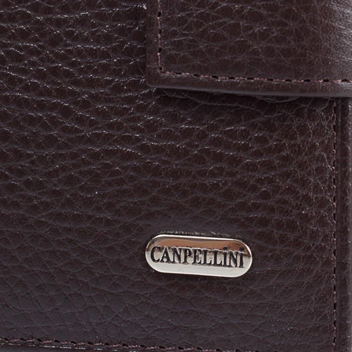 Чоловіче портмоне Canpellini коричневе (SHI1109-14): Матеріал Натуральна шкіра
