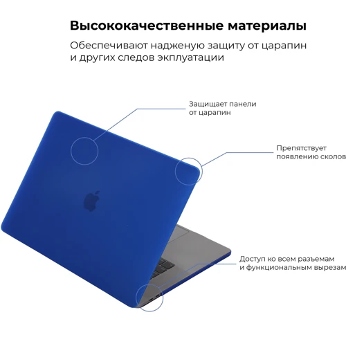ArmorStandart Matte Shell Dark Blue (ARM57240) for MacBook Pro 13 2020: Тип чехла чехол-накладка