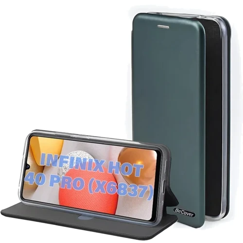 Чохол для телефона BeCover Book Exclusive Dark Green для Infinix Hot 40 Pro (X6837) (711156): Колір зеленый