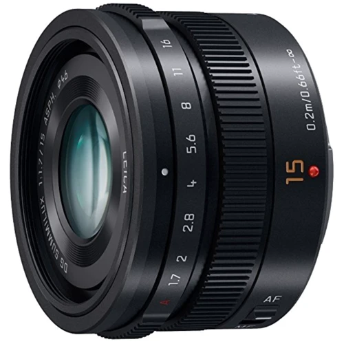 Об'єктив для фотоапарата Panasonic Micro 4/3 Lens 15mm f/1.7 ASPH Black UA: Тип об'єктива Широкоугольный