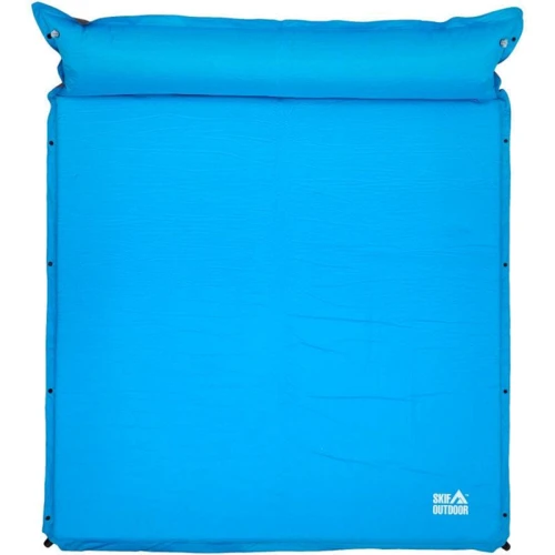 Каремат самонадувний Skif Outdoor Duplex 192х157х3 см blue: Зовнішній матеріал Polyester, PU Foam