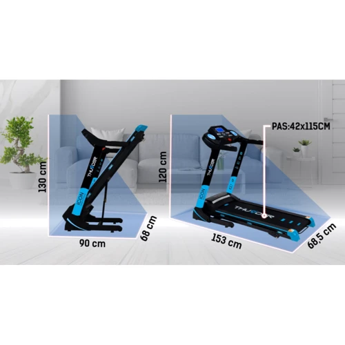 Беговая дорожка Thunder ICON-BLUE (ICON-BLUE): Максимальный вес пользователя, кг 140