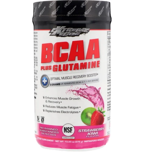 Аминокислота для спорта Bluebonnet Nutrition Extreme Edge BCAA + Glutamine Powder 375 g / 30 servings / Strawberry Kiwi