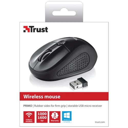 Мышь Trust Primo Wireless Mouse (20322): Радиус действия 6 м