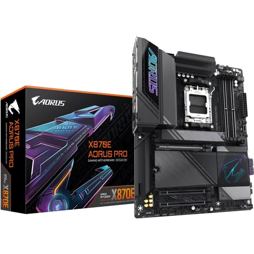 Gigabyte X870E AORUS PRO: Разъемы на задней панели Ethernet RJ-45, HDMI, Thunderbolt, USB 3.2 Gen 1, USB 3.2 Gen 2, USB 2.0