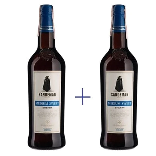 Набор Sandeman Jerez, Medium Sweet 0,75 л + Sandeman Jerez, Medium Sweet 0,75 л (WT4057)
