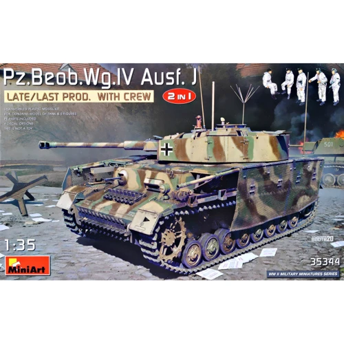 Немецкий танк Pz.Beob.Wg.IV Ausf. J 2 в 1 с экипажем
