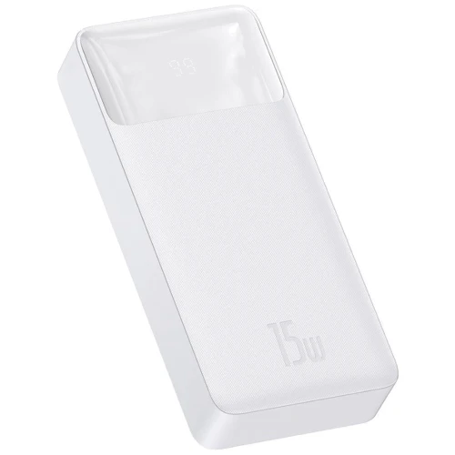 Зовнішній акумулятор Baseus Power Bank 20000mAh Bipow Display 15W White (PPDML-J02): Кількість USB 3