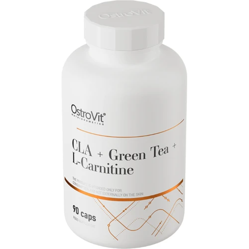 Жироспалювач OstroVit CLA+Green tea+L-Carnitine 90 caps: Форма випуску капсули