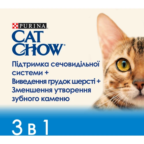 Сухой корм Purina Cat Chow Feline для взрослых кошек с индейкой 15 кг (7613034153746): Класс Премиум
