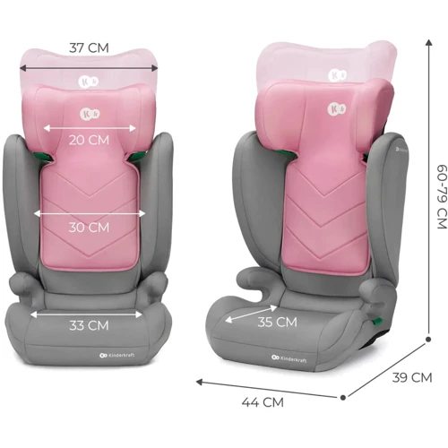 Автокресло Kinderkraft i-Spark Pink (KCISPA00PNK0000) фото 5