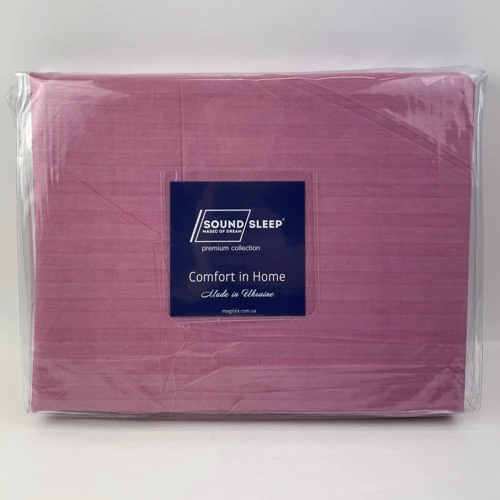Простирадло на гумці SoundSleep Stripy Pink бязь 90х200х20см (93949415): Тип простынь