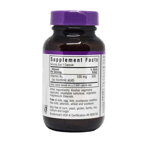 Bluebonnet Nutrition Niacin 100 mg 90 caps: Тип Витамин B