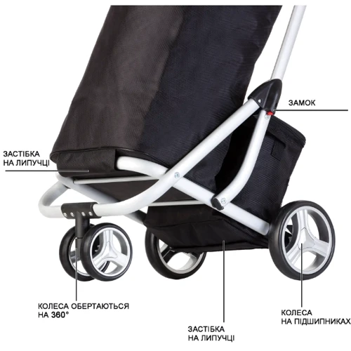 Сумка-тележка ShoppingCruiser 3 Wheels Black (604349) (927303)