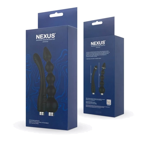 Набір насадок для анального душу Nexus Advanced Shower Douche Duo Kit - Black