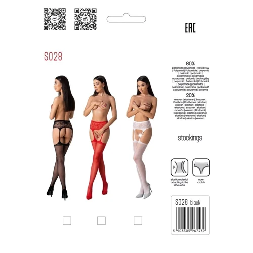 Эротические колготки-бодистокинг Passion S028 red