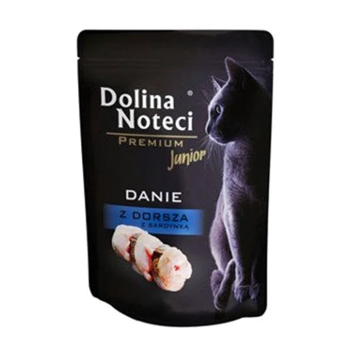 Влажный корм для котят Dolina Noteci Danie с треской и сардиной 85 г (DN 85 (220)