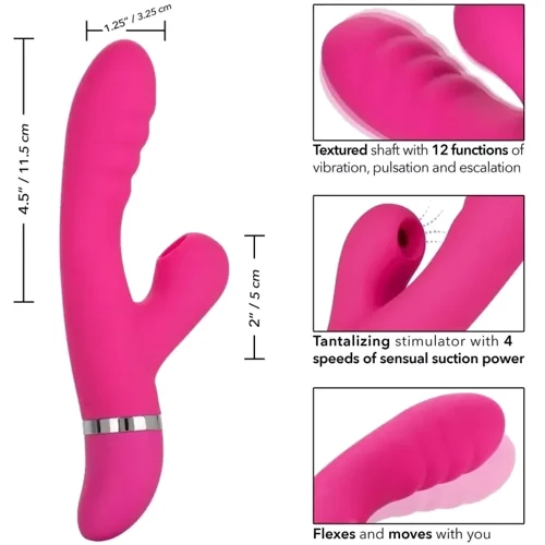 Вибратор-кролик California Exotic Novelties Foreplay Frenzy Pucker (розовый)