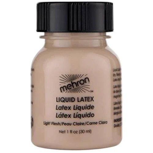 Mehron Latex Liquid Soft Beige with Brush Жидкий латекс бежевый с кисточкой 30 ml фото 1