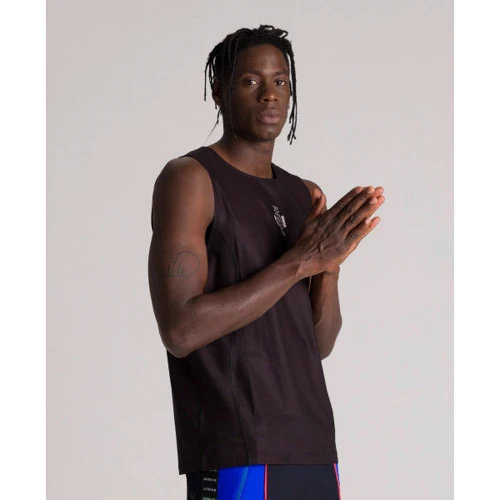 Спортивні футболки Arena Avnier Sleeveless Shirt 003215-500 M чорна з принтом: Вид Спортивные футболки
