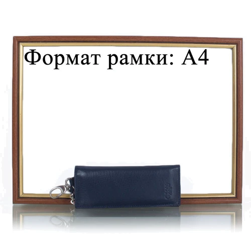Мужская ключница Grass темно-синий (SHI515-18): Формат кошелька Вертикальный