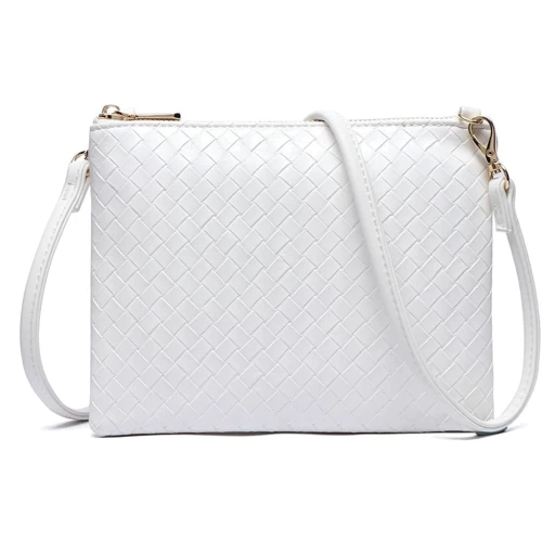 Жіноча сумка-пошет Amelie Galanti біла (A991503-01-white): Тип ручки Зі знімним ременем, Плечовий ремінь, Без ручки