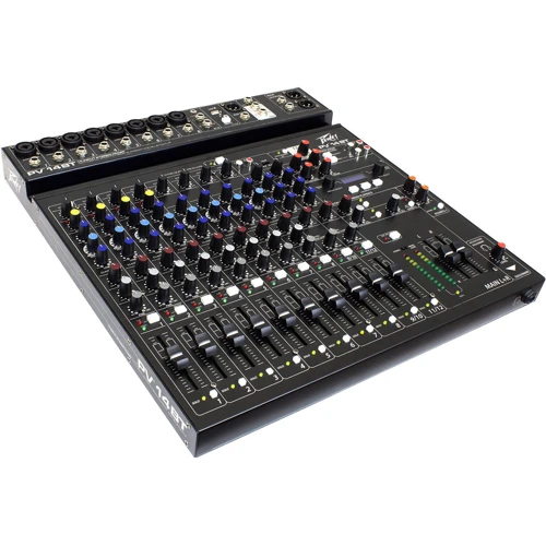 Микшерный пульт PEAVEY PV14 BT: Аналоговые выходы 2 Main Out (2 x XLR + 2 x 1/4" TRS Jack), Выход для наушников (1/4" Jack), 2 х Control Room выхода (