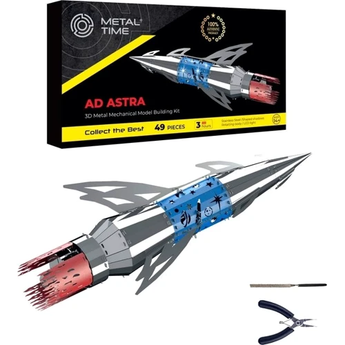 Коллекционная модель-конструктор Metal Time Ad Astra Механическая космическая ракета (MT050) фото 4
