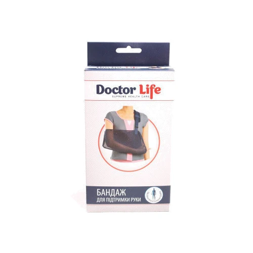 Бандаж для підтримки руки Doctor Life розмір XL синій (AS-02): Тип Для ліктьового суглоба