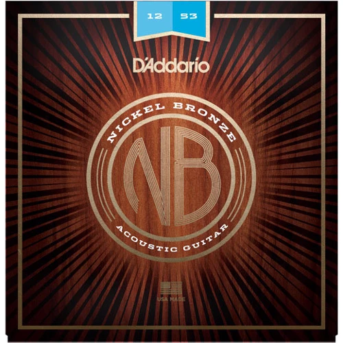 Струна для гитар Струны D`ADDARIO NB1253 NICKEL BRONZE LIGHT 12-53