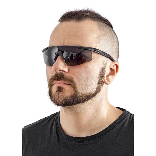 Спортивные очки Очки баллистические Wiley X Saber Advanced black (930.00.00): Особенности С чехлом, Сменные линзы в комплекте, Полуоправа, Монолинза