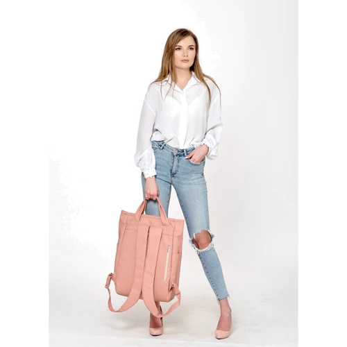 Жіноча сумка-рюкзак Sambag Shopper пудрова (93591006): Тип Рюкзаки