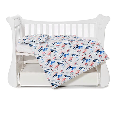 

Сменная постель 3 эл. Twins Comfort line 3054-C-056, Самолетики, голубая