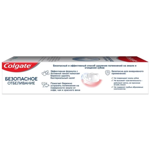 Colgate Зубная паста Безопасное отбеливание 75 мл: Объем, мл 75