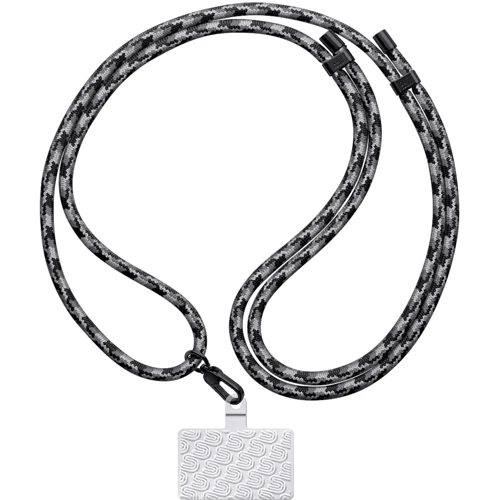 Ремешок для смартфона ArmorStandart Rope Black Monochrome with Clear holder (ARM76091)