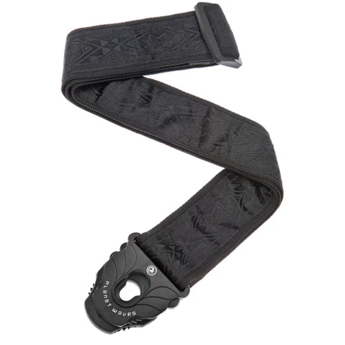 Ремінь гітарний PLANET WAVES PW50PLB01 Planet Lock Guitar Strap, Black Satin