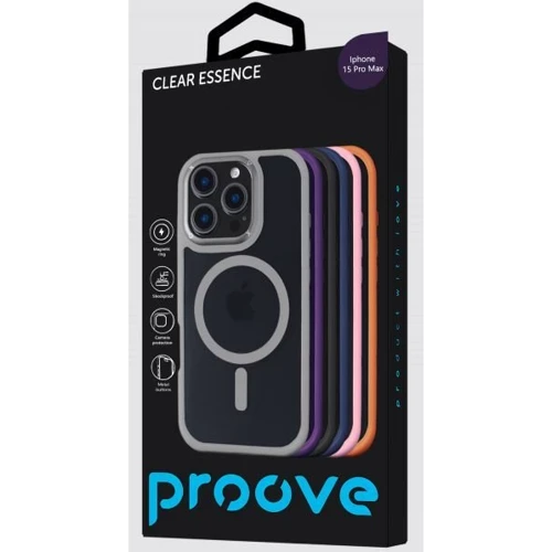 Чохол для iPhone Proove Clear Essence Case with Magnetic Ring Deep Purple for iPhone 15 Pro Max: Тип аксесуара чехол
