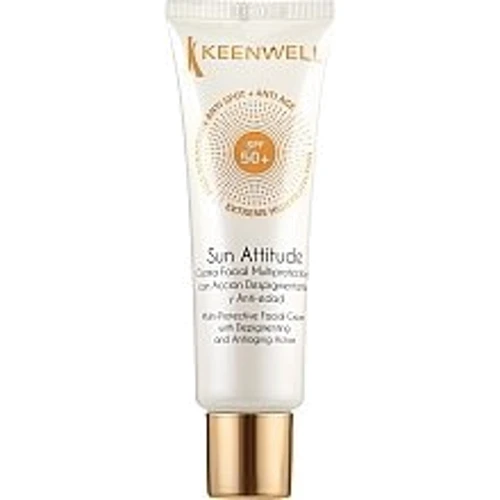 Keenwell Sun Attitude Depigmenting Anti Ageing SPF50+ Facial Cream Мультизащитный крем для лица с депигментирующим и антивозрастным действием 50 ml